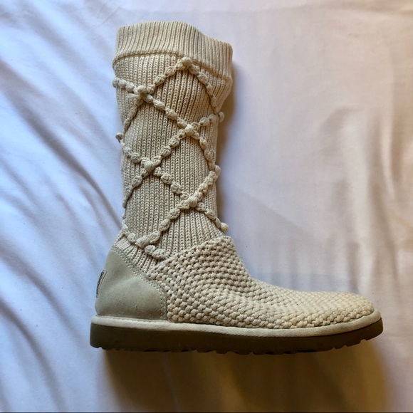 Ugg Classic Argyle Sweater Knit Boot - Size 8 - Picture 5 of 11